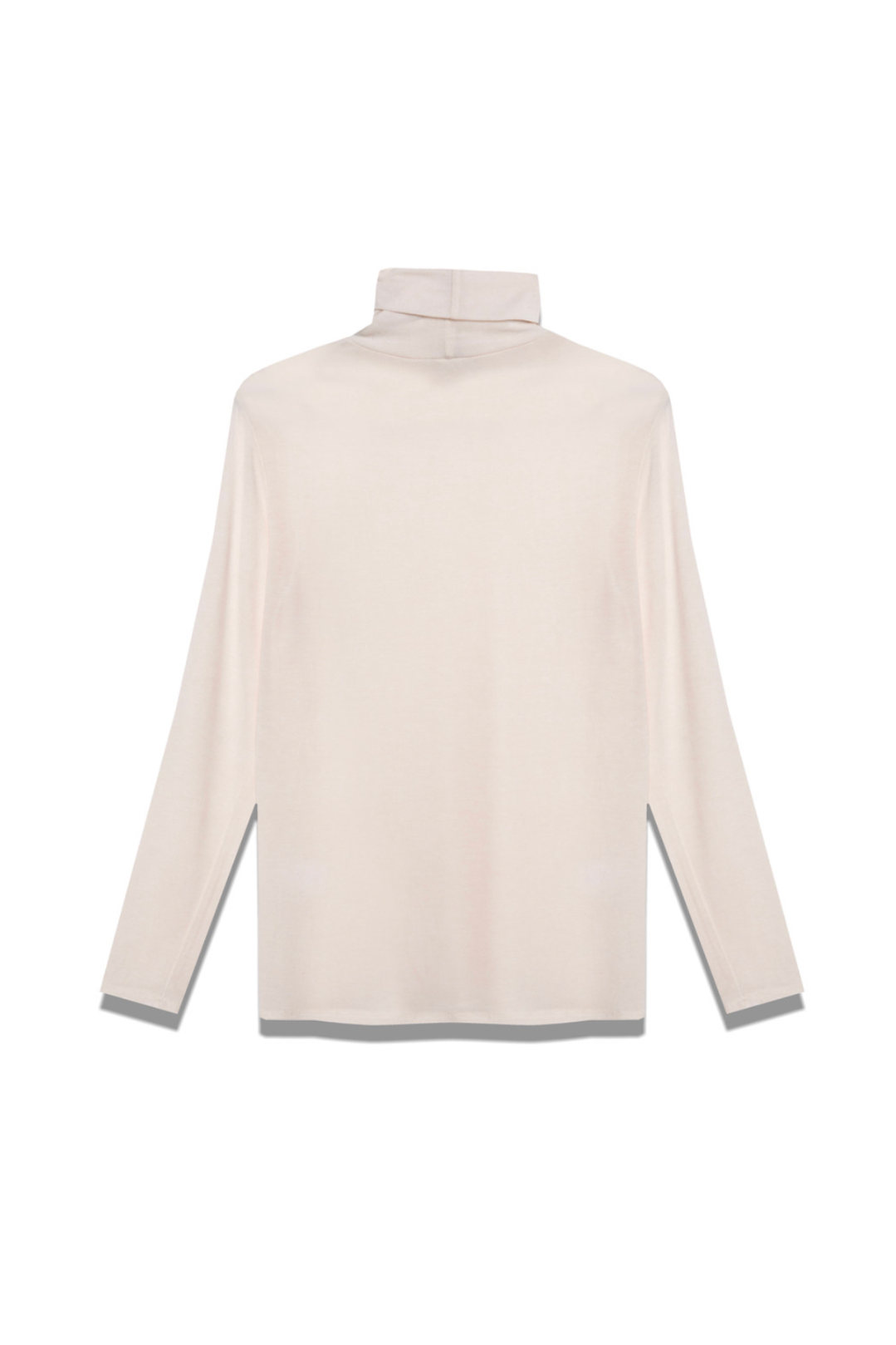 BASIC JERSEY TURTLENECK ECRU