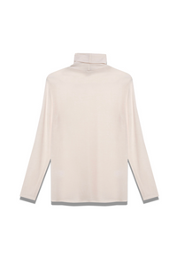 BASIC JERSEY TURTLENECK ECRU