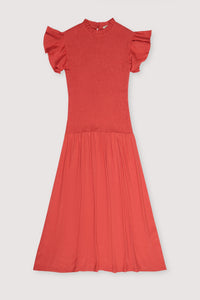 MIDI DRESS "KATERINA" CHILI