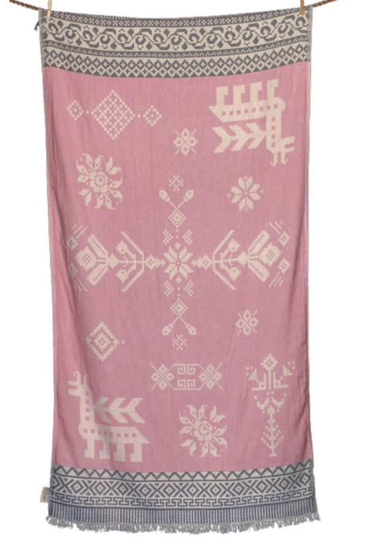 WOVEN BEACH TOWEL "KENTIMA"