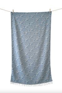 WOVEN BEACH TOWEL "FISH"