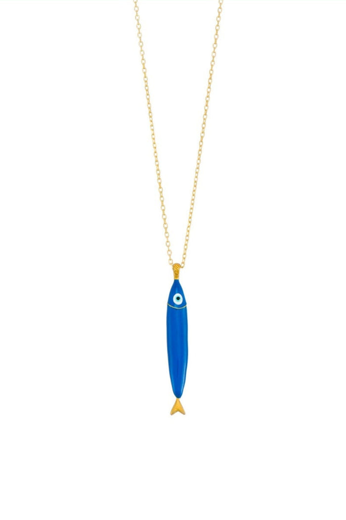 NECKLACE "SARDINE" NAVY/BLUE/WHITE