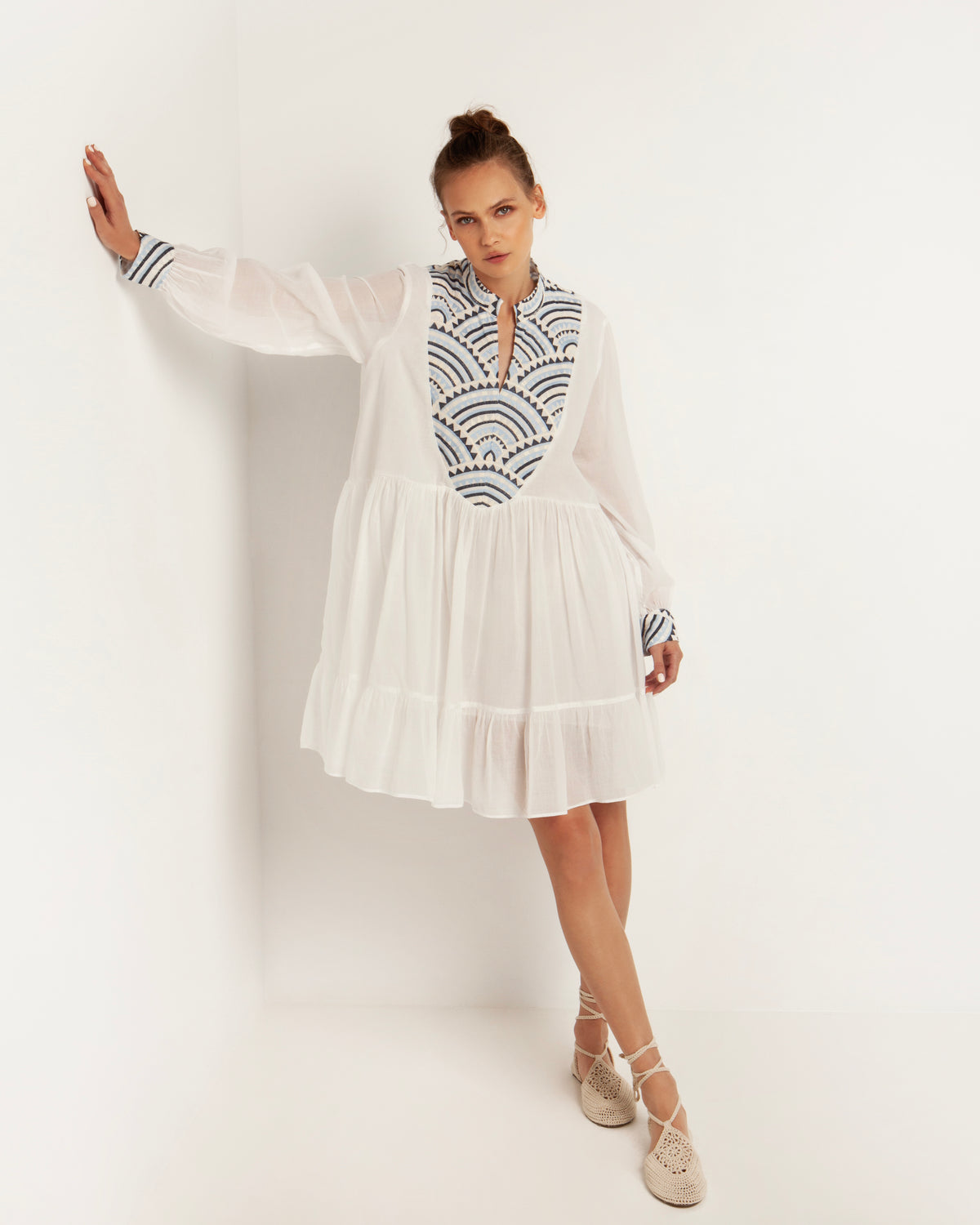 SHORT COTTON DRESS "TRIANGLE"