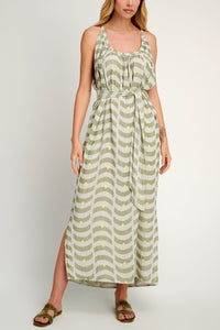 OVERSIZED STRAPPY DRESS "TINOS" KHAKI