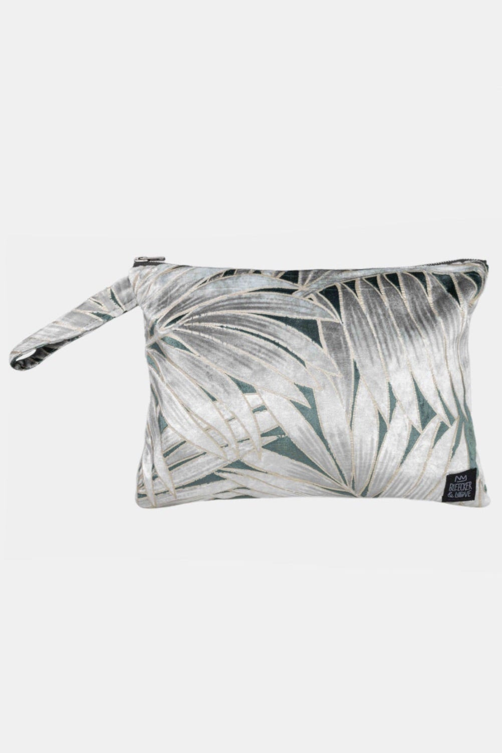 POUCH "SAGE" SILVER/GREEN