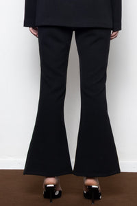 FLARED SUIT PANTS BLACK