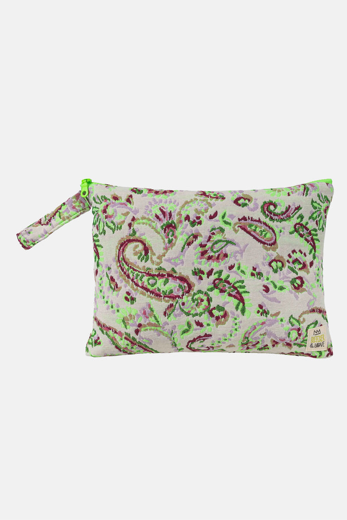 POUCH "ARNALA" WHITE/MULTICOLOR