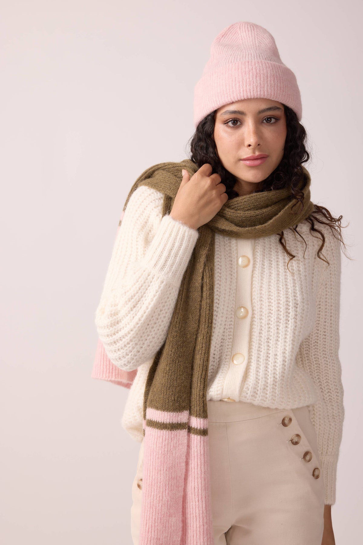 ALPACA WOOL CAP ROSÉ