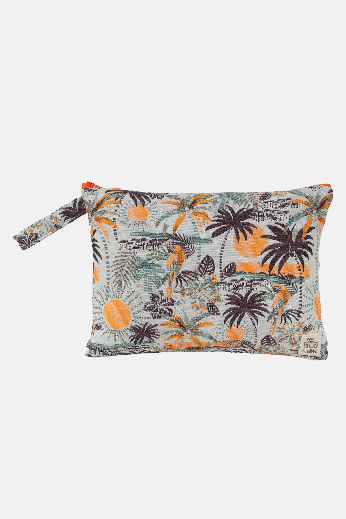 POUCH "BORA BORA" MINT/ORANGE