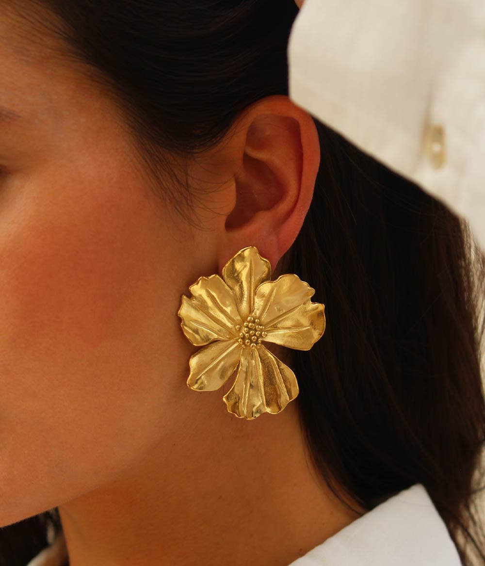STATEMENT EARRINGS "VICKY" GOLD