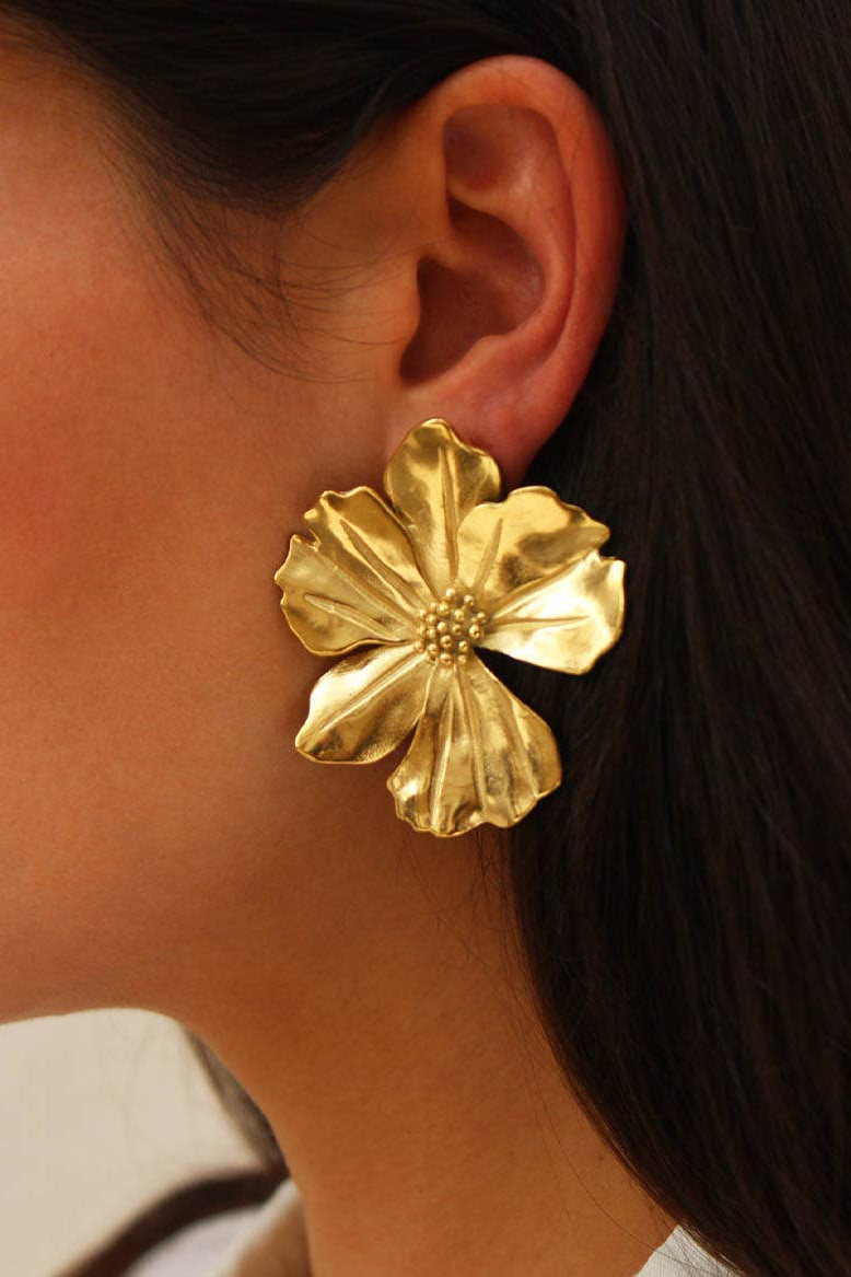 STATEMENT EARRINGS "VICKY" GOLD