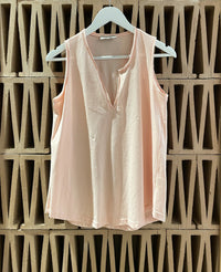 SLEEVELESS V NECK TOP "NIVA"