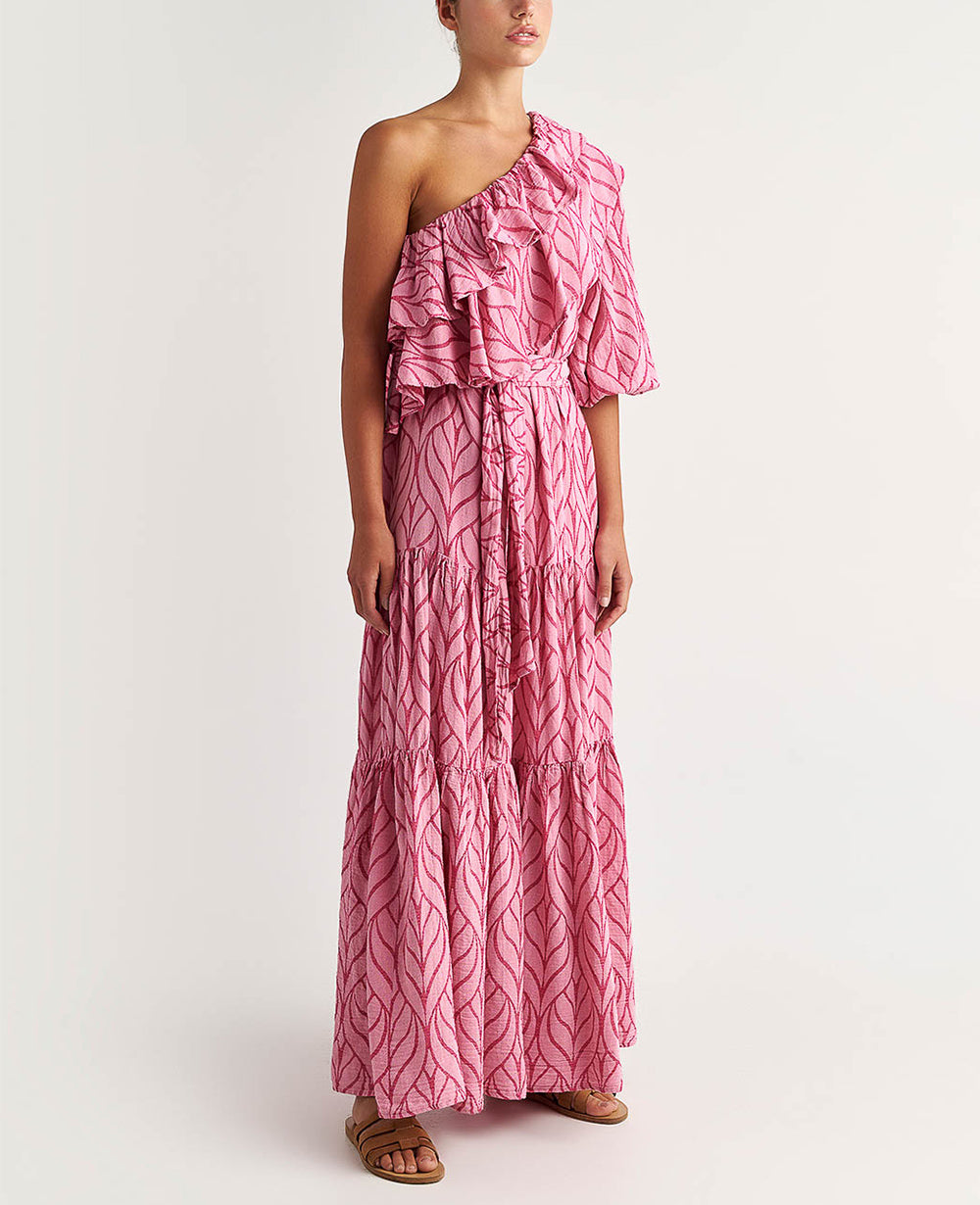 LONG ONE SHOULDER DRESS "ERIKOUSA"