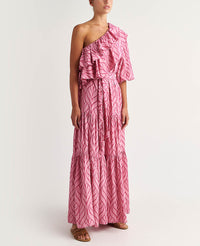 LONG ONE SHOULDER DRESS "ERIKOUSA"