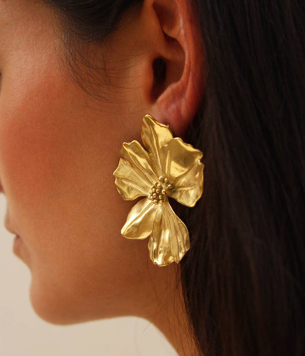 STATEMENT EARRINGS "VICKY" GOLD