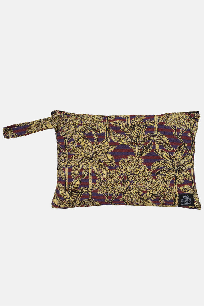 POUCH "GARDEN" PURPLE/PINK/YELLOW