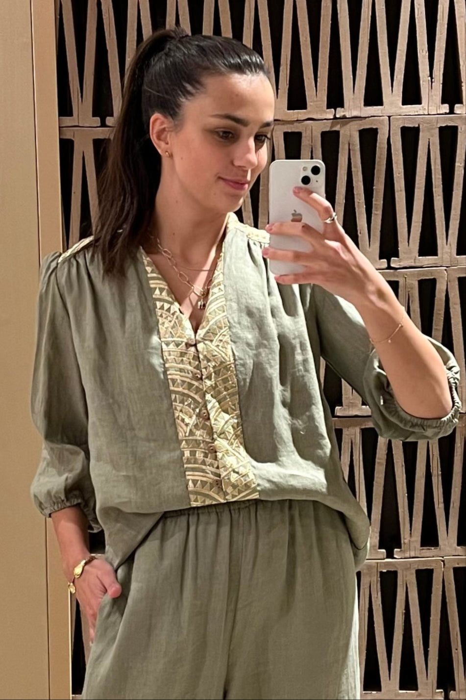 LINEN PANTS "TRIANGLE"