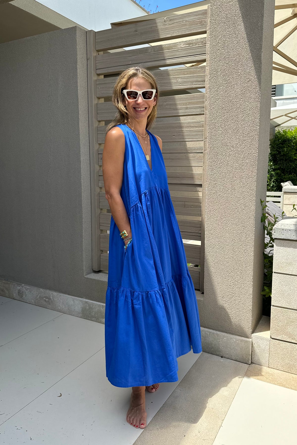 SLEEVELESS MIDI DRESS "IRIDA"