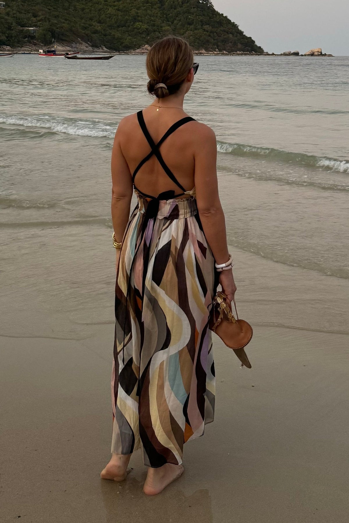 BACKLESS MIDI DRESS "LILIANA"