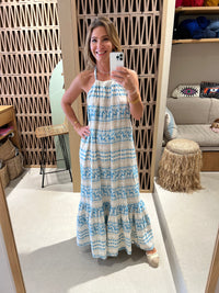 NECKHOLDER DRESS HORSES TURQUOISE