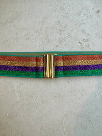 ELASTIC BELT “ RAINBOW GLITTER"