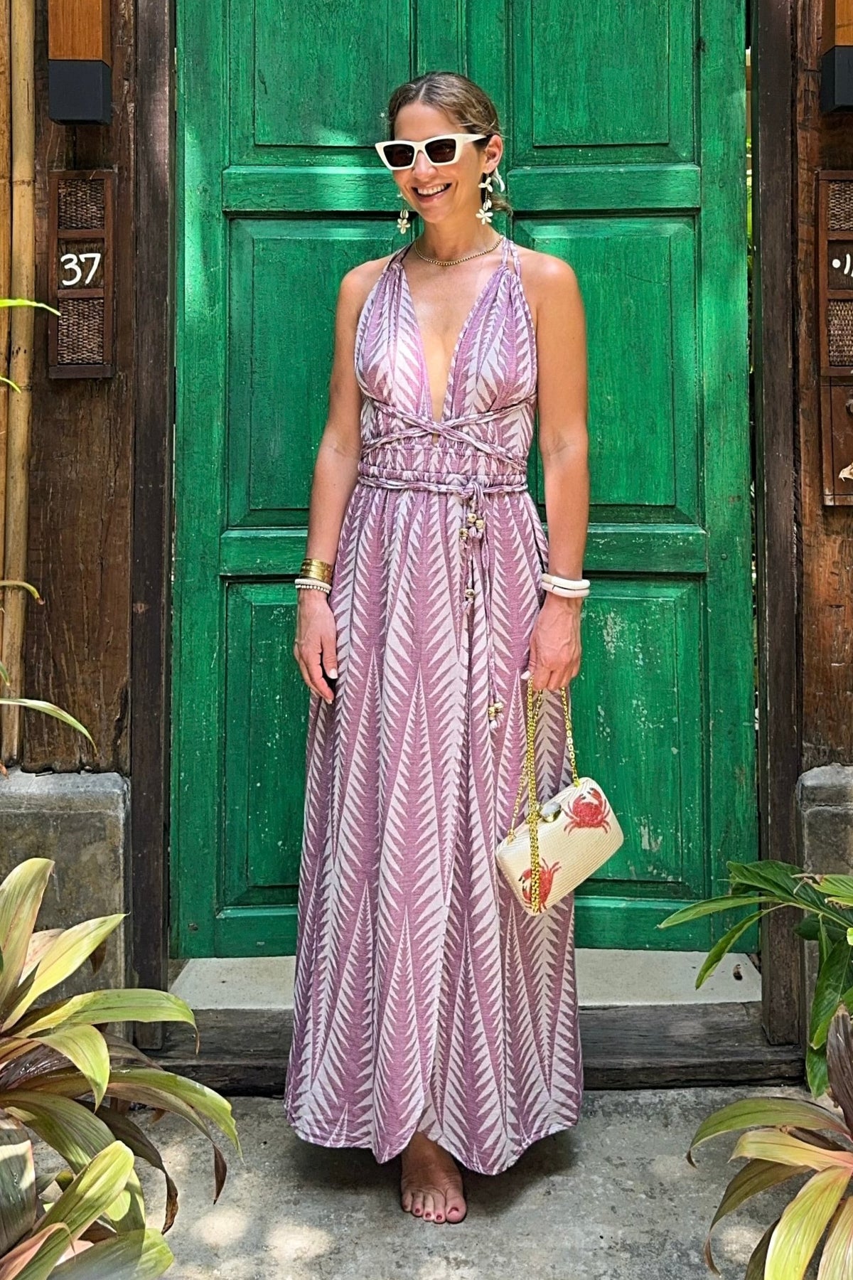 LONG NECKHOLDER DRESS "FINIKAS"