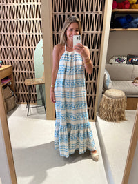 NECKHOLDER DRESS HORSES TURQUOISE