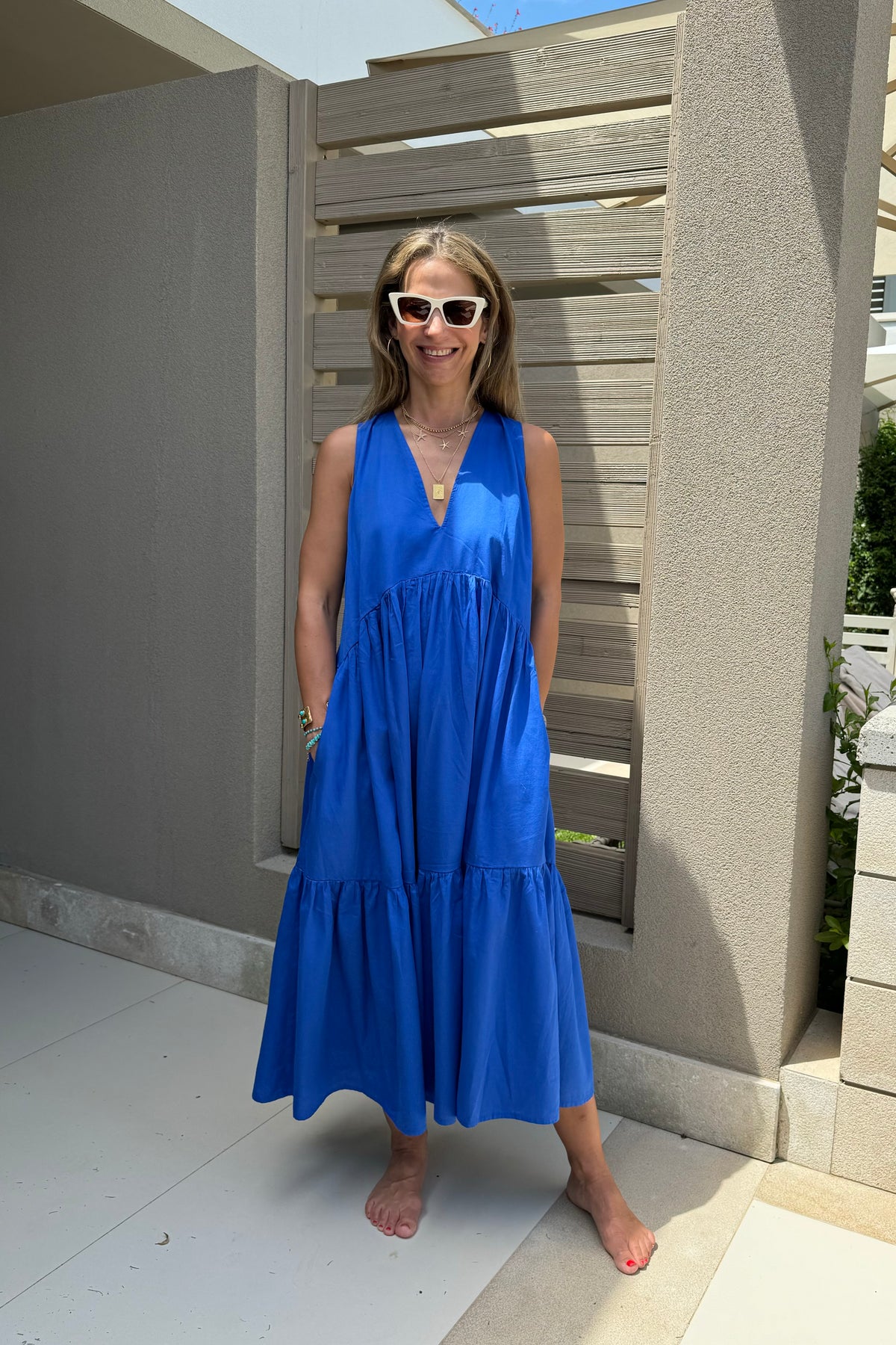 SLEEVELESS MIDI DRESS "IRIDA"