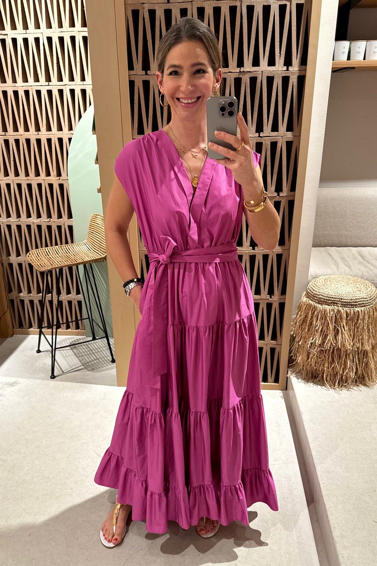 LONG SLEEVELESS DRESS "FAIDRA"