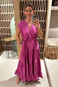 LONG SLEEVELESS DRESS "FAIDRA"