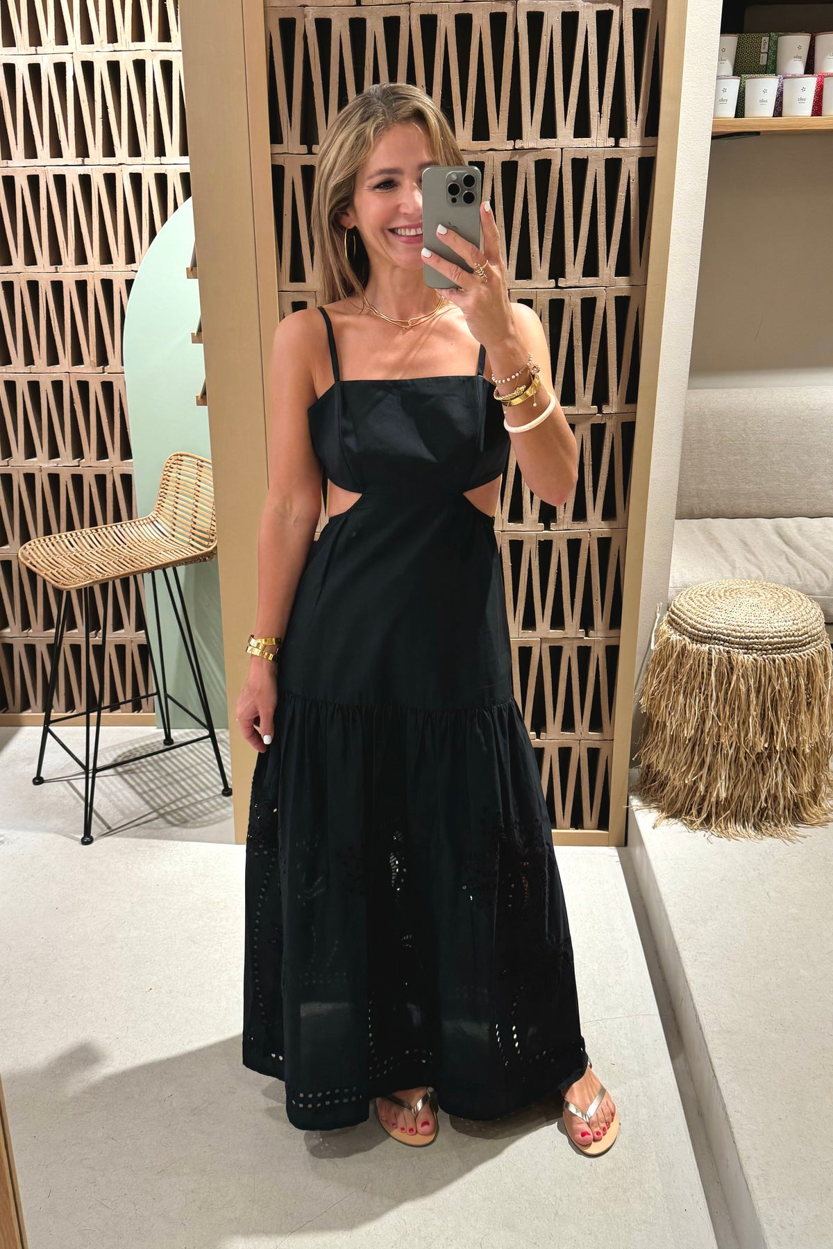 LONG DRESS WITH OPEN BACK "PALM SPRINGS"