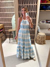 NECKHOLDER DRESS HORSES TURQUOISE