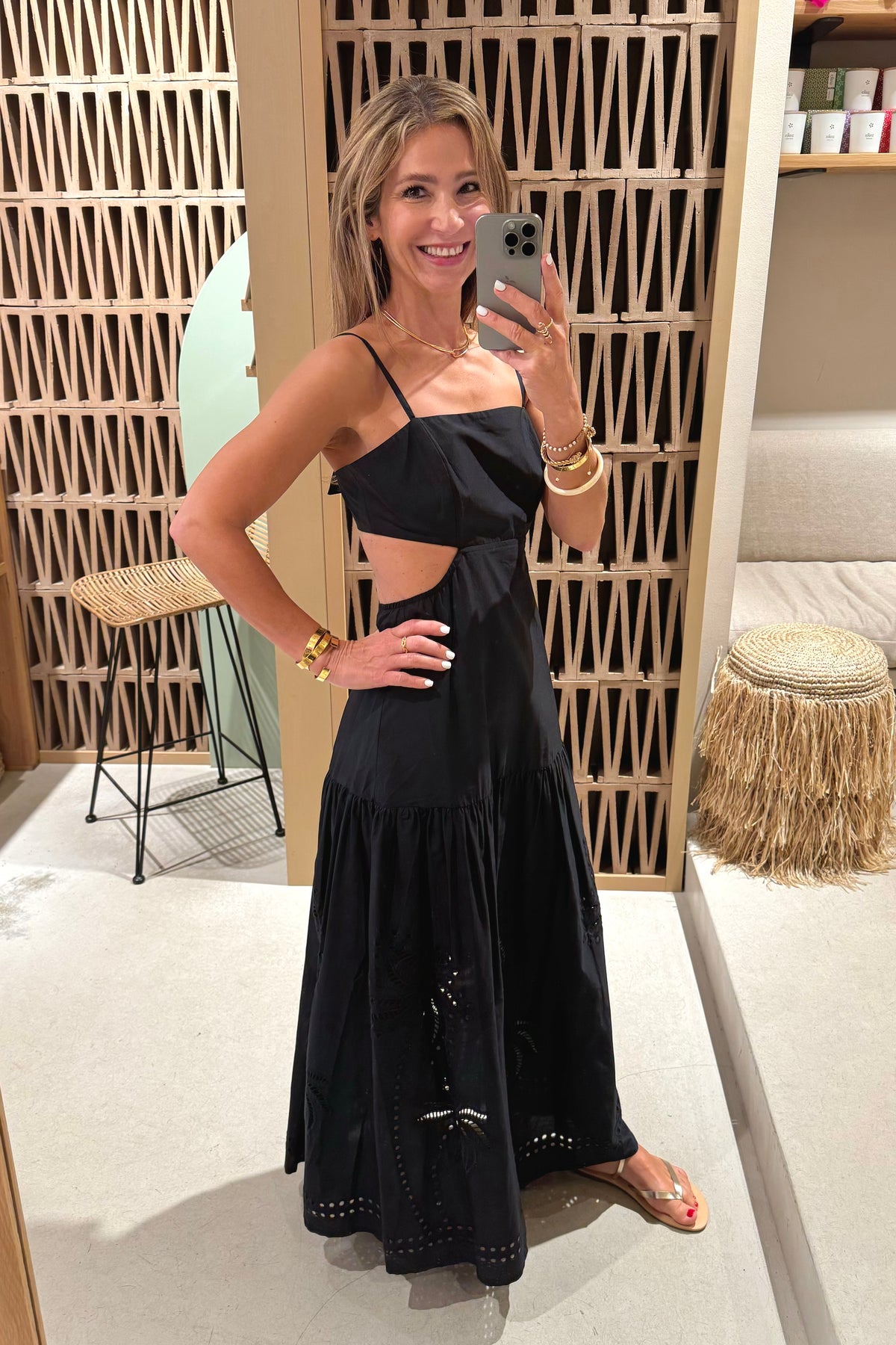 LONG DRESS WITH OPEN BACK "PALM SPRINGS"