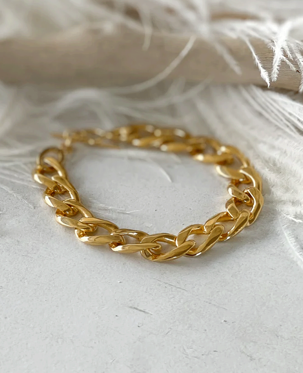 CHAIN BRACELET „BILBOE“ GOLD