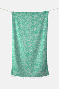 WOVEN BEACH TOWEL "FISH"