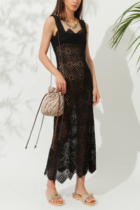 CROCHET KNITTED MIDI DRESS "APHRODITE"