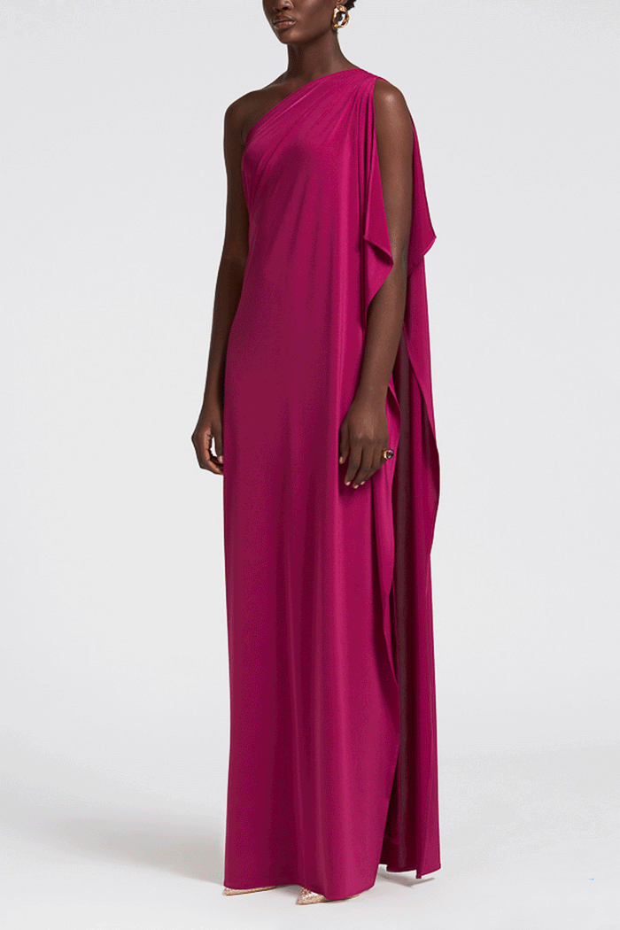 LONG ONE SHOULDER DRESS “ASPASIA”