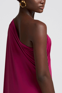 LONG ONE SHOULDER DRESS “ASPASIA”