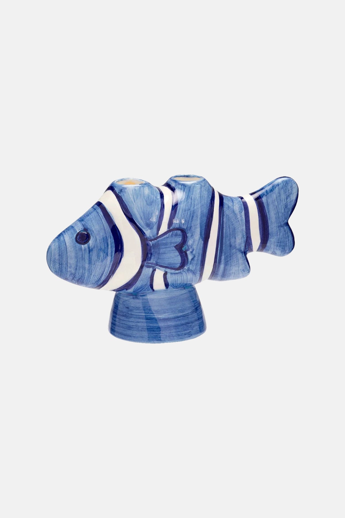 CANDLE HOLDER "CLOWNFISH" BLUE