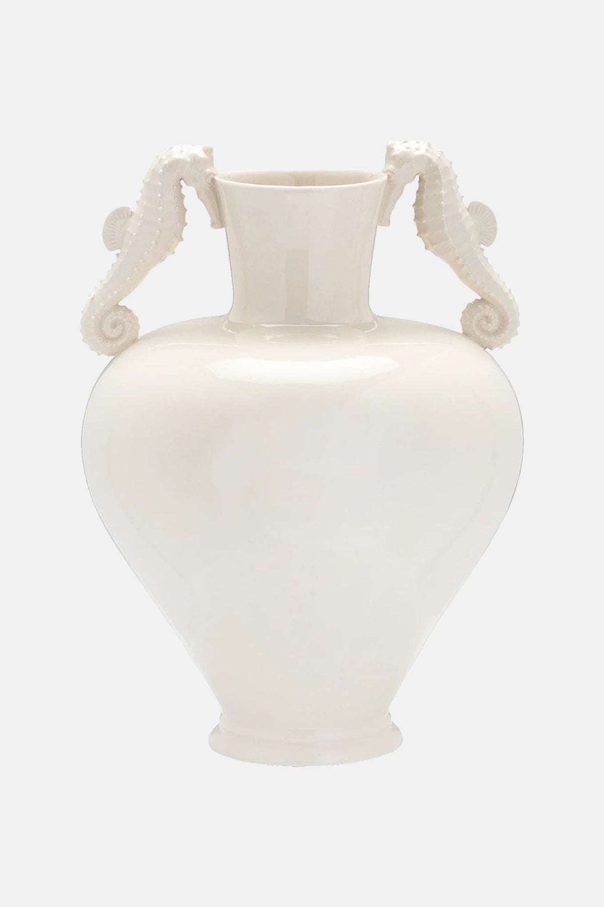 VASE "SEAHORSE" WHITE