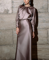 LONG DRESS “HELIUM” MAUVE