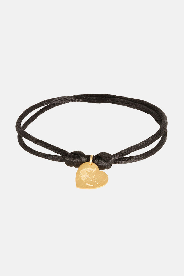 BRACELET "LOVE GREECE" BLACK/GOLD