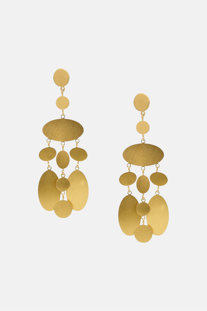 CHANDELIER EARRINGS "ELECTRYONE" GOLD