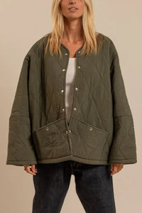 OVERSIZED PADDED JACKET WITH TEDDY LINING
