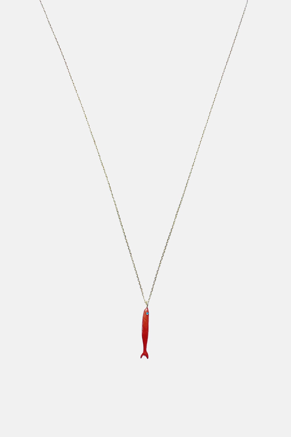 NECKLACE  "PSARI" TERRACOTTA/GOLD