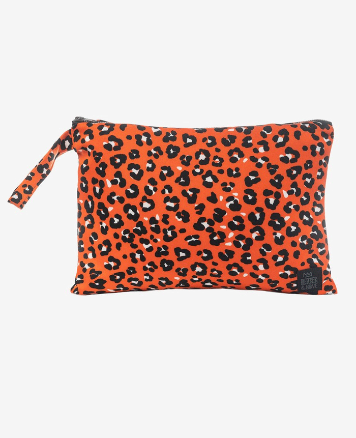 POUCH "BALI" ORANGE/BLACK