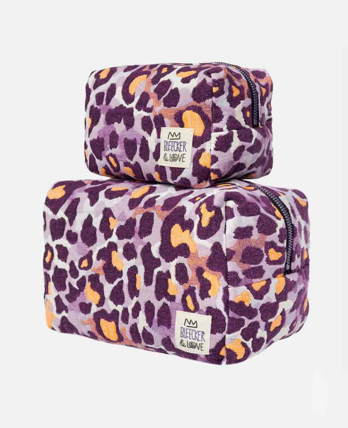 COSMETIC POUCH "CAPE" PURPLE/ORANGE