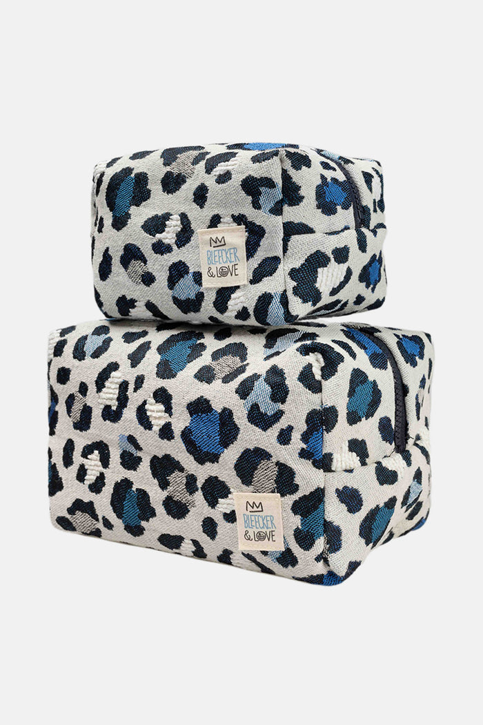 COSMETIC POUCH "SINAI" WHITE/BLUE