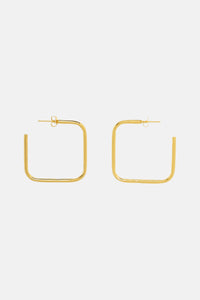 RECTANGULAR HOOPS "SQUARE" GOLD