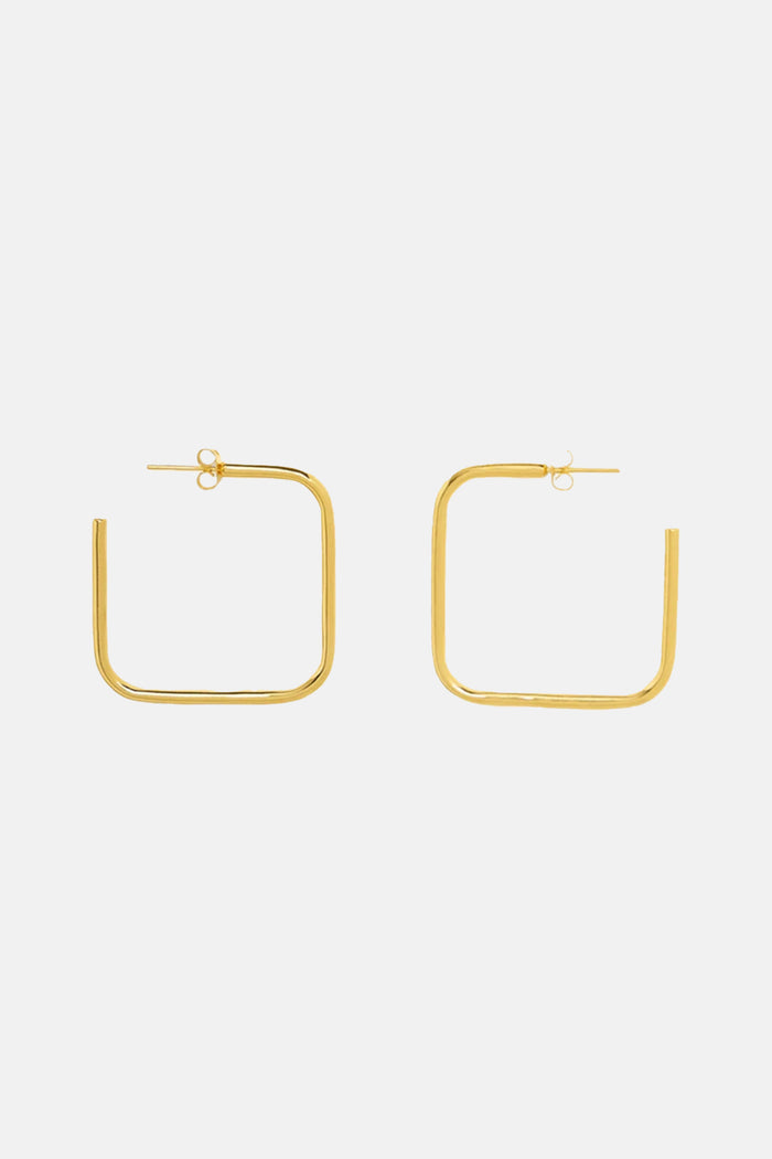 RECTANGULAR HOOPS "SQUARE" GOLD